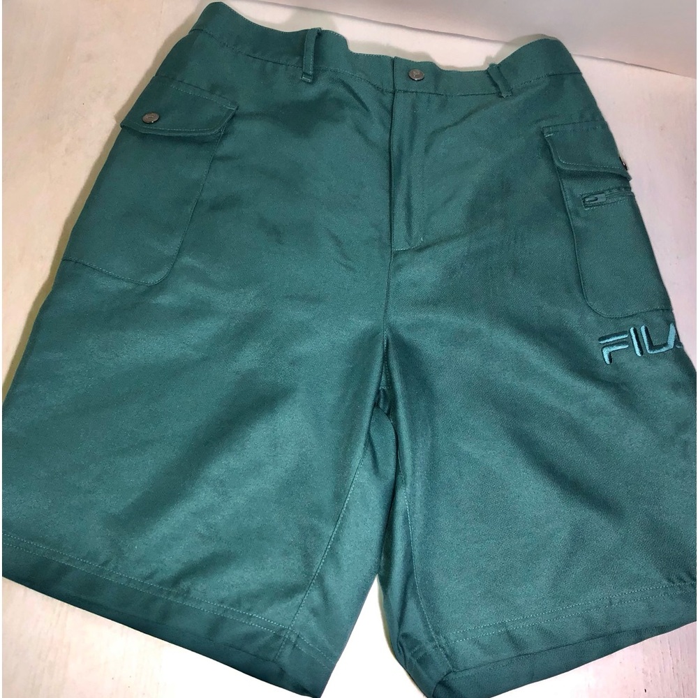 Fila Men's Flat Front, Zippered Teal Shorts, like new, pet/smoke free home